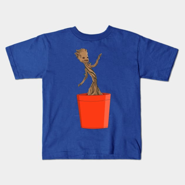 baby groot Kids T-Shirt by dubcarnage